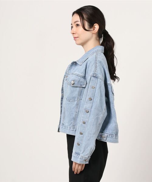 Figments（フィグメンツ）の「再構築デニムジャケット（デニムジャケット・レディース・ライトインディゴブルー・FREE）」の9枚目の写真