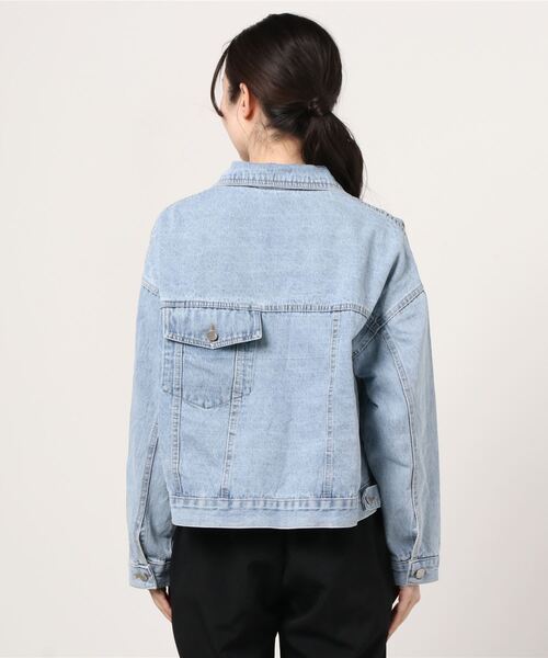 Figments（フィグメンツ）の「再構築デニムジャケット（デニムジャケット・レディース・ライトインディゴブルー・FREE）」の7枚目の写真