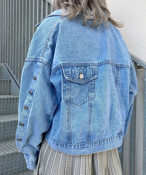 Figments（フィグメンツ）の「再構築デニムジャケット（デニムジャケット・レディース・ライトインディゴブルー・FREE）」の12枚目の写真