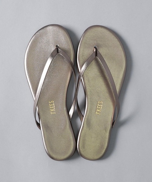 【 TKEES / ティキーズ 】 METALLICS　レザービーチサンダル