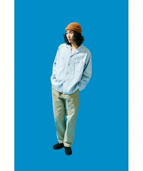 UNION（ユニオン）の「Button Down L/SL Shirt /OX UNION ユニオン シャツ（シャツ/ブラウス・メンズ・イエロー/ブルー系・S/M/L/XL）」の6枚目の写真