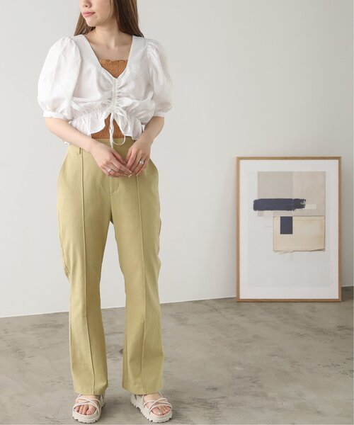 RAY CASSIN(レイカズン)の「パフスリーブチロルブラウス(シャツ/ブラウス・レディース・ブラック/オフホワイト/マスタード・FREE)」の16枚目の写真