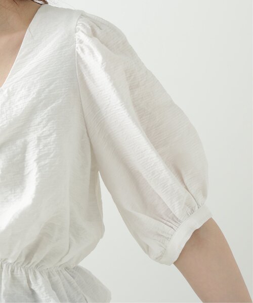 RAY CASSIN(レイカズン)の「パフスリーブチロルブラウス(シャツ/ブラウス・レディース・ブラック/オフホワイト/マスタード・FREE)」の15枚目の写真