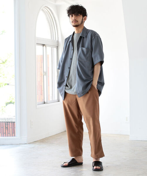 BEAMS（ビームス）の「BEAMS / ステッチ イージー シャツ（シャツ/ブラウス・メンズ・グレー/ブラック/ベージュ/ネイビー・LARGE/SMALL/MEDIUM/X-LARGE）」の5枚目の写真