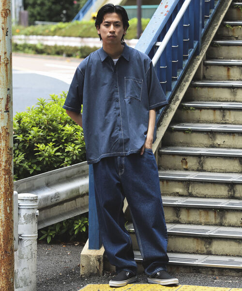BEAMS（ビームス）の「BEAMS / ステッチ イージー シャツ（シャツ/ブラウス・メンズ・グレー/ブラック/ベージュ/ネイビー・LARGE/SMALL/MEDIUM/X-LARGE）」の10枚目の写真