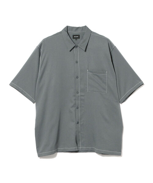 BEAMS（ビームス）の「BEAMS / ステッチ イージー シャツ（シャツ/ブラウス・メンズ・グレー/ブラック/ベージュ/ネイビー・LARGE/SMALL/MEDIUM/X-LARGE）」の19枚目の写真