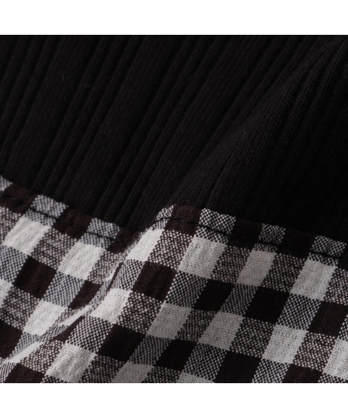 b・ROOM（ビールーム）の「【プチプラ】ビスチェレイヤード風半袖トップス（Tシャツ/カットソー・キッズ・ベージュ/ミント/ブラック・110cm/130cm/100cm/120cm/140cm）」の8枚目の写真