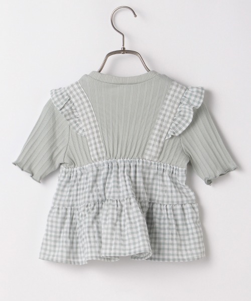 b・ROOM（ビールーム）の「【プチプラ】ビスチェレイヤード風半袖トップス（Tシャツ/カットソー・キッズ・ベージュ/ミント/ブラック・110cm/130cm/100cm/120cm/140cm）」の18枚目の写真