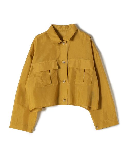 SHIPS（シップス）の「ダブルポケットシアーショートシャツ（シャツ/ブラウス・レディース・ライトブルー/オレンジ/ブラック・ONE SIZE）」の6枚目の写真