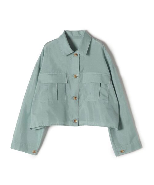 SHIPS（シップス）の「ダブルポケットシアーショートシャツ（シャツ/ブラウス・レディース・ライトブルー/オレンジ/ブラック・ONE SIZE）」の8枚目の写真