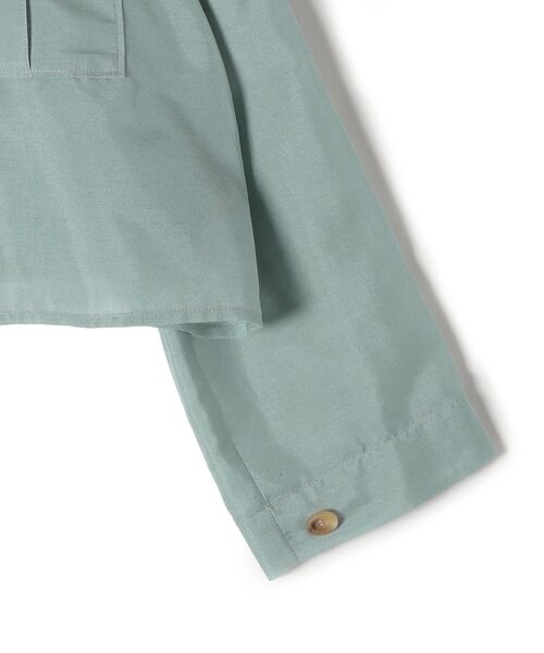 SHIPS（シップス）の「ダブルポケットシアーショートシャツ（シャツ/ブラウス・レディース・ライトブルー/オレンジ/ブラック・ONE SIZE）」の10枚目の写真