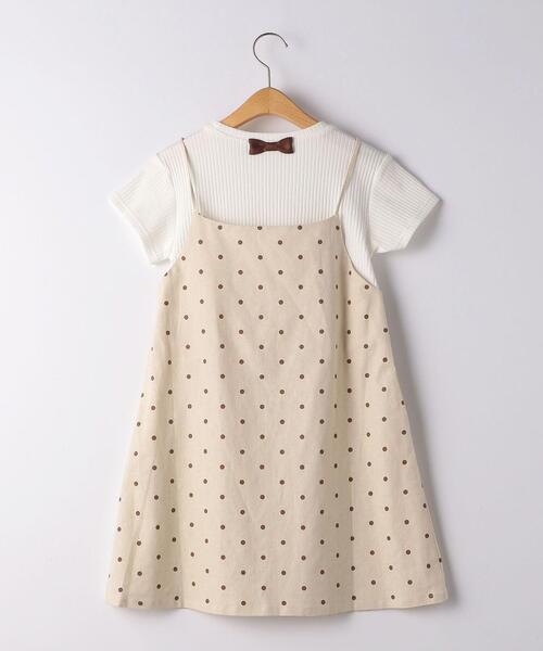 商品詳細 キッズ ドットレイヤードワンピース Green Label Relaxing グリーンレーベル リラクシング 公式通販
