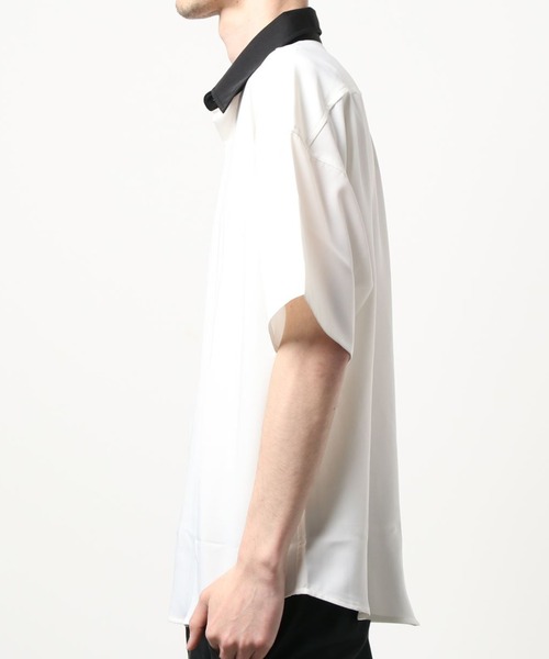 SPINNS(スピンズ)の「【ゆったりシルエット】襟カラー切替シャツ(シャツ/ブラウス・メンズ・ブラック/オフホワイト/ブルー・ONESIZE)」の14枚目の写真