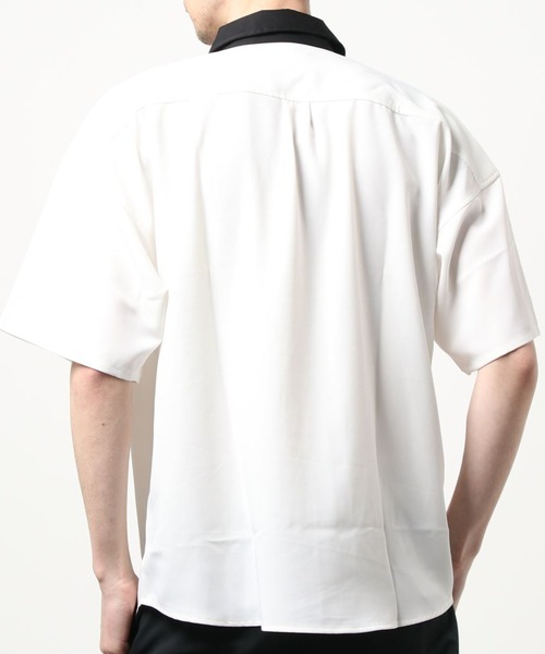 SPINNS(スピンズ)の「【ゆったりシルエット】襟カラー切替シャツ(シャツ/ブラウス・メンズ・ブラック/オフホワイト/ブルー・ONESIZE)」の15枚目の写真