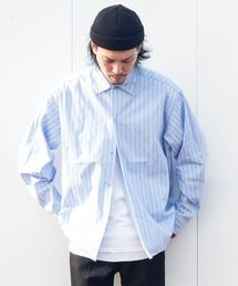ROOPTOKYO by Hayato Back Button Stripe Shirts ストライプシャツ レギュラーカラー