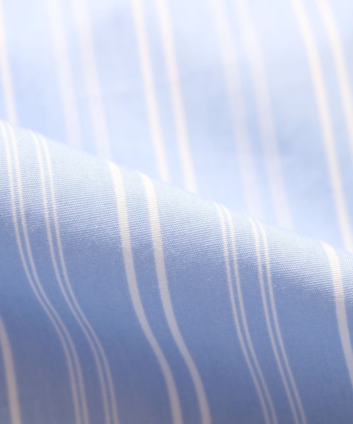 ROOP TOKYO by Hayato(ループトウキョウバイハヤト)の「ROOPTOKYO by Hayato Back Button Stripe Shirts ストライプシャツ レギュラーカラー(シャツ/ブラウス・メンズ・ベージュ/サックスブルー・M/L)」の7枚目の写真