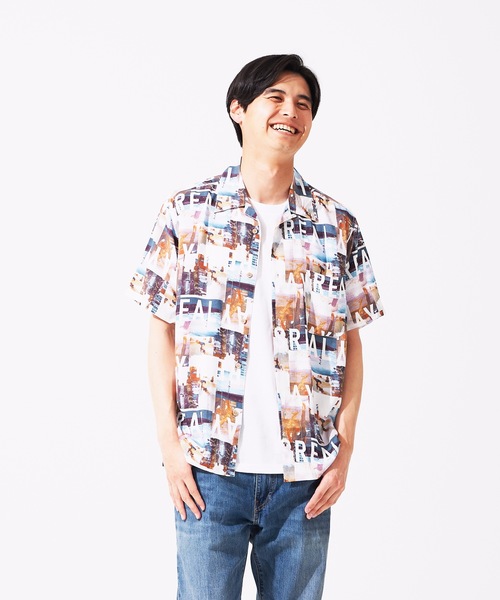 JEANS MATE(ジーンズメイト)の「接触冷感 レーヨン総柄プリント オープンカラー(開襟) シャツ(シャツ/ブラウス・メンズ・その他2/その他1/その他5/その他6/その他7/その他3/その他4・X-LARGE/LARGE/MEDIUM/XX-LARGE)」の5枚目の写真
