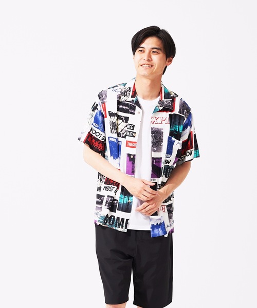 JEANS MATE(ジーンズメイト)の「接触冷感 レーヨン総柄プリント オープンカラー(開襟) シャツ(シャツ/ブラウス・メンズ・その他2/その他1/その他5/その他6/その他7/その他3/その他4・X-LARGE/LARGE/MEDIUM/XX-LARGE)」の6枚目の写真