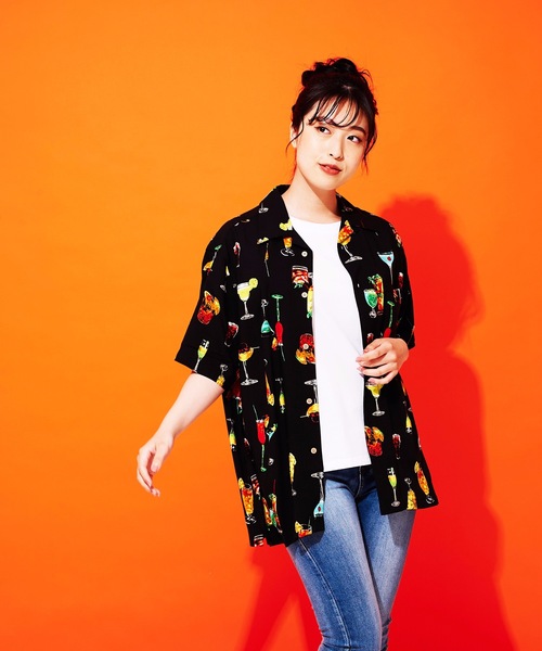 JEANS MATE(ジーンズメイト)の「接触冷感 レーヨン総柄プリント オープンカラー(開襟) シャツ(シャツ/ブラウス・メンズ・その他2/その他1/その他5/その他6/その他7/その他3/その他4・X-LARGE/LARGE/MEDIUM/XX-LARGE)」の19枚目の写真