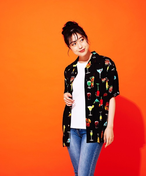 JEANS MATE(ジーンズメイト)の「接触冷感 レーヨン総柄プリント オープンカラー(開襟) シャツ(シャツ/ブラウス・メンズ・その他2/その他1/その他5/その他6/その他7/その他3/その他4・X-LARGE/LARGE/MEDIUM/XX-LARGE)」の21枚目の写真