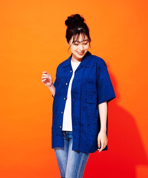 JEANS MATE(ジーンズメイト)の「接触冷感 レーヨン総柄プリント オープンカラー(開襟) シャツ(シャツ/ブラウス・メンズ・その他2/その他1/その他5/その他6/その他7/その他3/その他4・X-LARGE/LARGE/MEDIUM/XX-LARGE)」の16枚目の写真