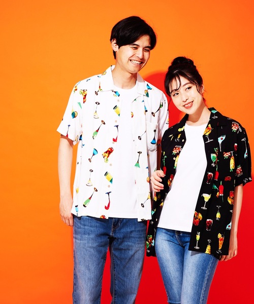 JEANS MATE(ジーンズメイト)の「接触冷感 レーヨン総柄プリント オープンカラー(開襟) シャツ(シャツ/ブラウス・メンズ・その他2/その他1/その他5/その他6/その他7/その他3/その他4・X-LARGE/LARGE/MEDIUM/XX-LARGE)」の8枚目の写真