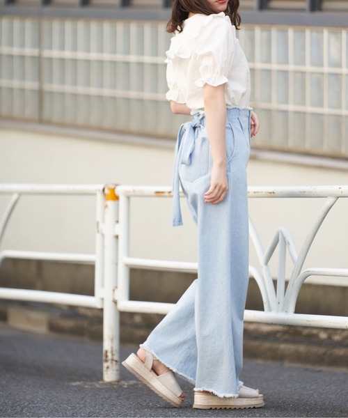 OLIVE des OLIVE(オリーブデオリーブ)の「セーラーカラーブラウス(シャツ/ブラウス・レディース・ブラック/オフホワイト/ミント・FREE)」の9枚目の写真