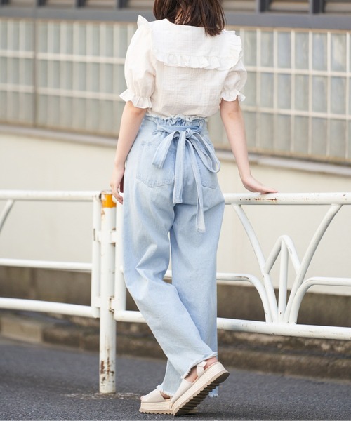 OLIVE des OLIVE(オリーブデオリーブ)の「セーラーカラーブラウス(シャツ/ブラウス・レディース・ブラック/オフホワイト/ミント・FREE)」の10枚目の写真