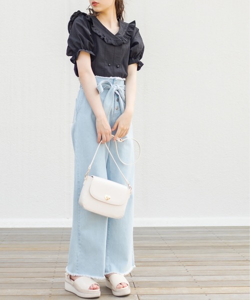 OLIVE des OLIVE(オリーブデオリーブ)の「セーラーカラーブラウス(シャツ/ブラウス・レディース・ブラック/オフホワイト/ミント・FREE)」の21枚目の写真