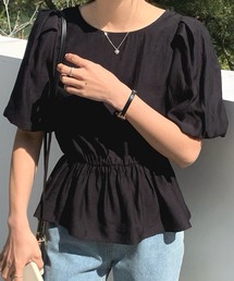 DAY CLOSET | レディース ぽわん袖ペプラムブラウス(シャツ/ブラウス)
