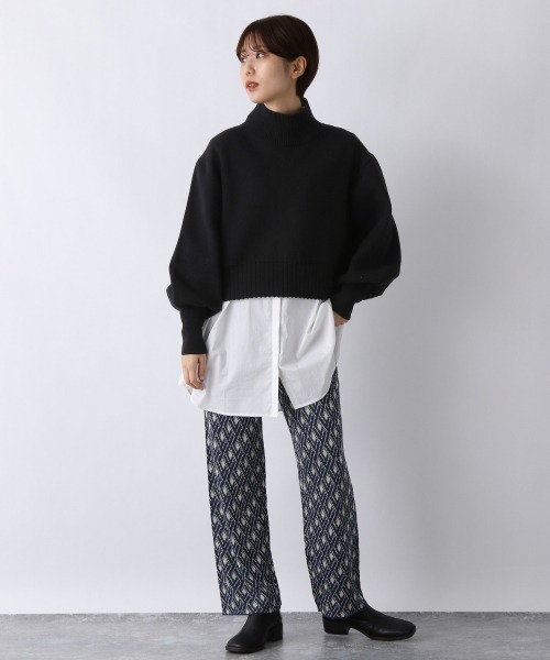 &エルシー　　ジャガードパンツ JEANASIS（ジーナシス）の「アソートガラジャガードパンツ/956260