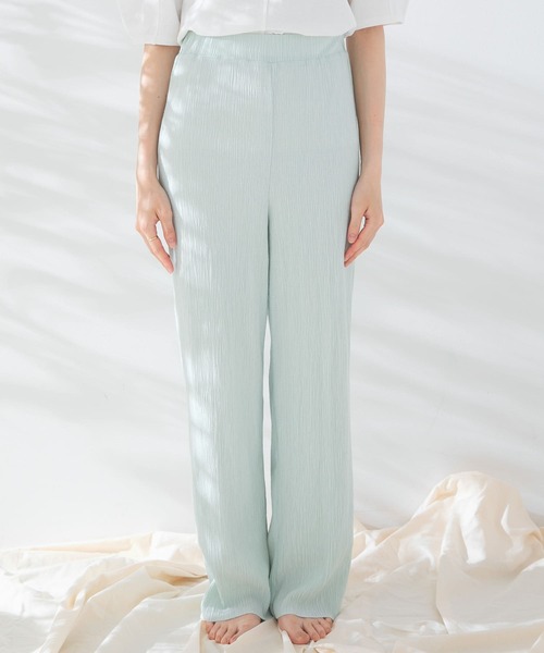 KBF（ケイビーエフ）の「コットンタッチプリーツパンツ（その他パンツ・レディース・ベージュ/チャコールグレー/ミント・ONE）」の22枚目の写真