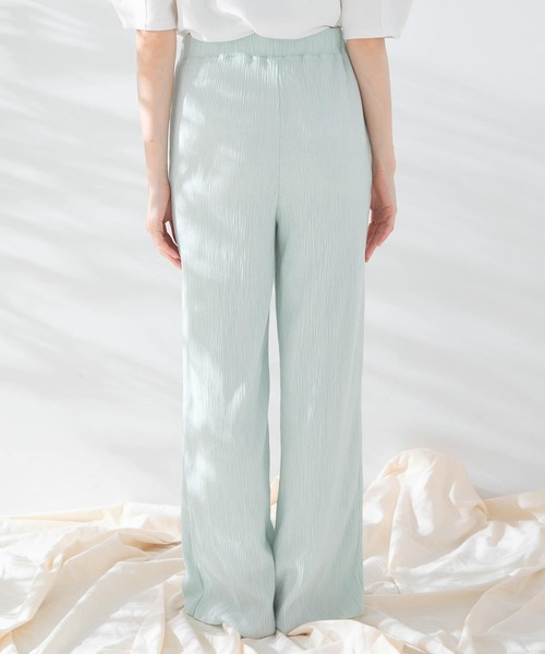 KBF（ケイビーエフ）の「コットンタッチプリーツパンツ（その他パンツ・レディース・ベージュ/チャコールグレー/ミント・ONE）」の16枚目の写真