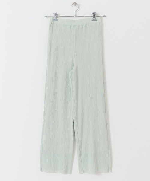 KBF（ケイビーエフ）の「コットンタッチプリーツパンツ（その他パンツ・レディース・ベージュ/チャコールグレー/ミント・ONE）」の8枚目の写真