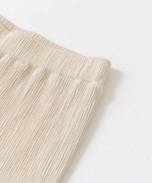 KBF（ケイビーエフ）の「コットンタッチプリーツパンツ（その他パンツ・レディース・ベージュ/チャコールグレー/ミント・ONE）」の6枚目の写真