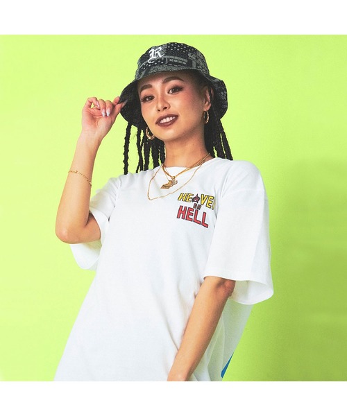 RAZZIS(ラズ)の「『RAZZIS/ラズイズ』バイクデビルプリントクルーネック半袖Tシャツ (Tシャツ/カットソー・メンズ・チャコール/ホワイト・L/XL/M)」の5枚目の写真
