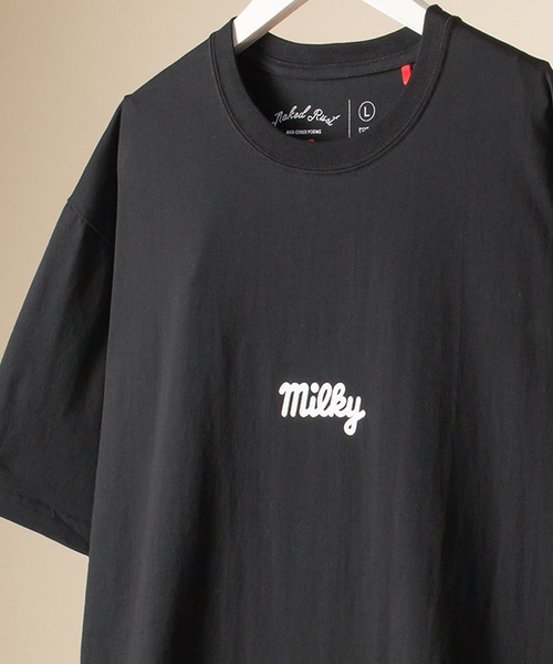 FUJIYA(フジヤ)の「【milky/ミルキー】ポケットミルキーグラフィック バックプリント半袖Tシャツ(Tシャツ/カットソー・メンズ・ホワイト/ブラック/ミント・M/L/XL)」の15枚目の写真