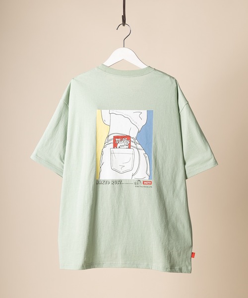 FUJIYA(フジヤ)の「【milky/ミルキー】ポケットミルキーグラフィック バックプリント半袖Tシャツ(Tシャツ/カットソー・メンズ・ホワイト/ブラック/ミント・M/L/XL)」の20枚目の写真