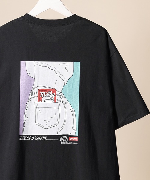 FUJIYA(フジヤ)の「【milky/ミルキー】ポケットミルキーグラフィック バックプリント半袖Tシャツ(Tシャツ/カットソー・メンズ・ホワイト/ブラック/ミント・M/L/XL)」の12枚目の写真