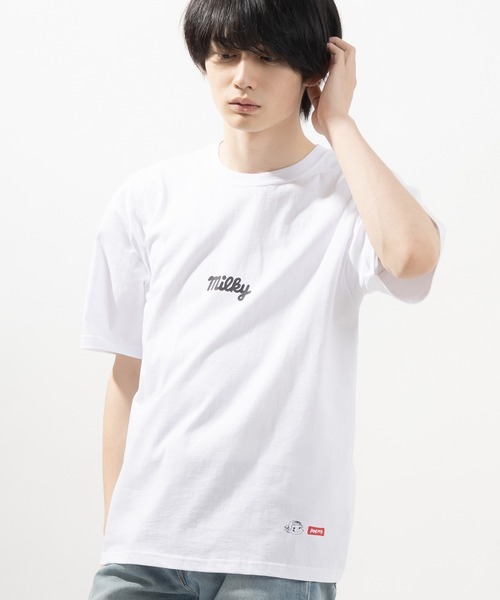 FUJIYA(フジヤ)の「【milky/ミルキー】ポケットミルキーグラフィック バックプリント半袖Tシャツ(Tシャツ/カットソー・メンズ・ホワイト/ブラック/ミント・M/L/XL)」の21枚目の写真