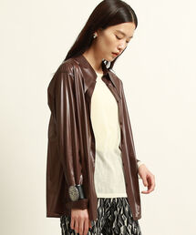 Ray BEAMS | Ray BEAMS / チンツ ロングカラー シャツ(シャツ/ブラウス)