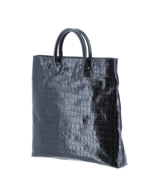 IO PELLE(イオペレ)の「イオペレ/io pelle MADE IN ITALY レザー型押しトートバッグ(トートバッグ・メンズ・ブラック・FREE)」の6枚目の写真