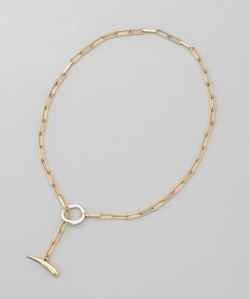 ANEMONE（アネモネ）の「コンビカラーセミマットマンテルネックレス（ネックレス・レディース・シルバー/ゴールド・FREE）」の9枚目の写真