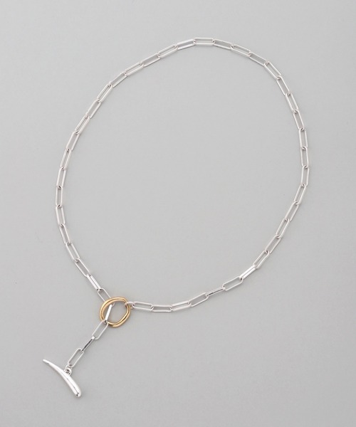 ANEMONE（アネモネ）の「コンビカラーセミマットマンテルネックレス（ネックレス・レディース・シルバー/ゴールド・FREE）」の5枚目の写真