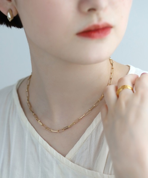 ANEMONE（アネモネ）の「コンビカラーセミマットマンテルネックレス（ネックレス・レディース・シルバー/ゴールド・FREE）」の6枚目の写真