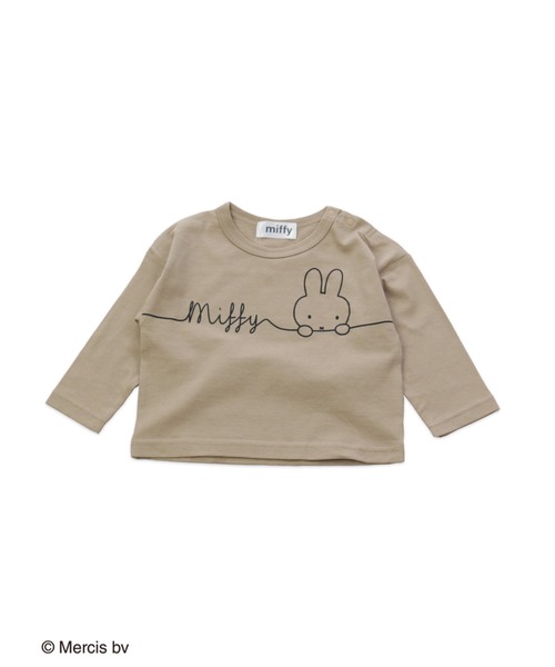 JAM & LINK（ジャムアンドリンク）の「miffy/ ミッフィー 長袖Tシャツ（Tシャツ/カットソー・キッズ・ベージュ/ベージュ系その他3/ピンク系その他/ブラック/ベージュ系その他/ブラック系その他/ピンク/ベージュ系その他2・130cm/90cm/120cm/140cm/110cm/80ｃｍ/100cm）」の3枚目の写真