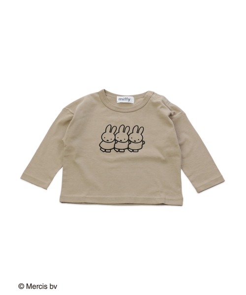 JAM & LINK（ジャムアンドリンク）の「miffy/ ミッフィー 長袖Tシャツ（Tシャツ/カットソー・キッズ・ベージュ/ベージュ系その他3/ピンク系その他/ブラック/ベージュ系その他/ブラック系その他/ピンク/ベージュ系その他2・130cm/90cm/120cm/140cm/110cm/80ｃｍ/100cm）」の4枚目の写真