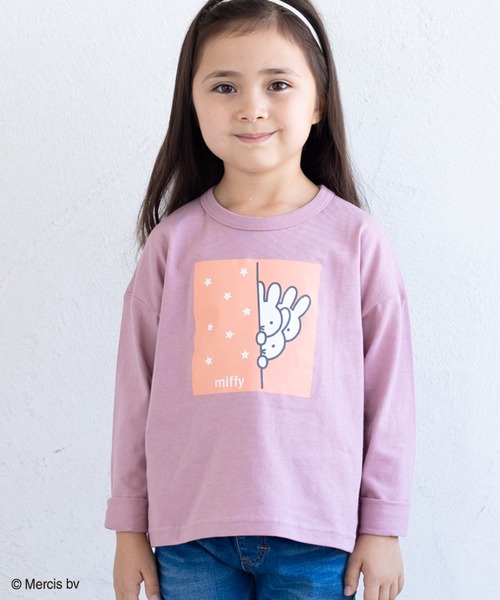 JAM & LINK（ジャムアンドリンク）の「miffy/ ミッフィー 長袖Tシャツ（Tシャツ/カットソー・キッズ・ベージュ/ベージュ系その他3/ピンク系その他/ブラック/ベージュ系その他/ブラック系その他/ピンク/ベージュ系その他2・130cm/90cm/120cm/140cm/110cm/80ｃｍ/100cm）」の8枚目の写真