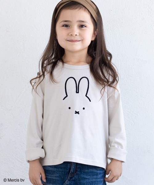JAM & LINK（ジャムアンドリンク）の「miffy/ ミッフィー 長袖Tシャツ（Tシャツ/カットソー・キッズ・ベージュ/ベージュ系その他3/ピンク系その他/ブラック/ベージュ系その他/ブラック系その他/ピンク/ベージュ系その他2・130cm/90cm/120cm/140cm/110cm/80ｃｍ/100cm）」の5枚目の写真