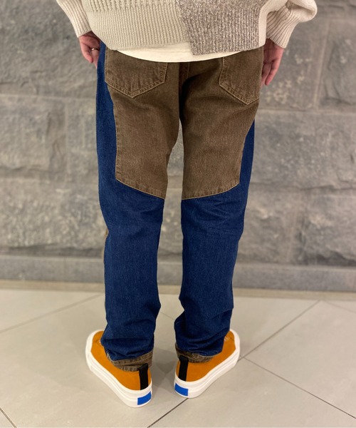 DIESEL(ディーゼル)の「FW21 メンズ デニムパンツ スリム ストレート ミックスマテリアル(デニムパンツ・メンズ・インディゴブルー・32inch/30inch/28inch/34inch/36inch/26inch)」の6枚目の写真